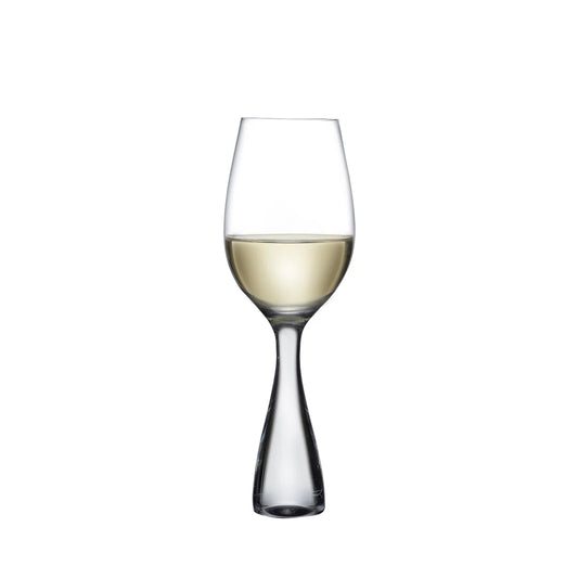 HOC Wine Party 11.75 oz. Handmade Crystal Wine Glass Set — Set of 12